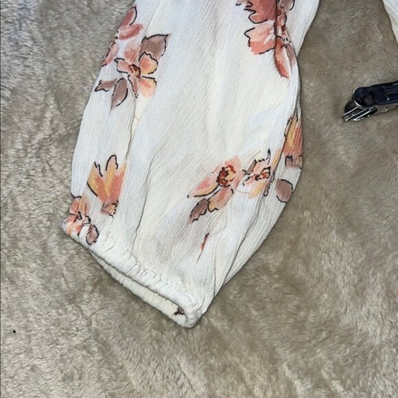 Liz Claiborne Multicolored 3/4 Sleeve Blouse with Mandarin Collar - Picture 5 of 7